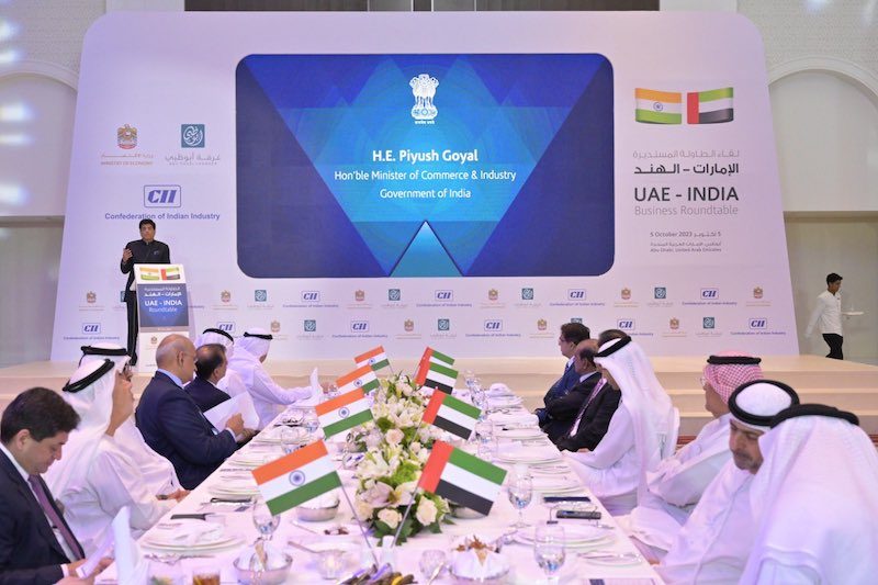 India’s commerce and industry minister Piyush Goyal said that the review progress on the free trade pact with the UAE has started