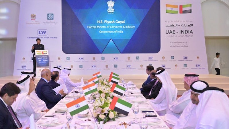 India’s commerce and industry minister Piyush Goyal said that the review progress on the free trade pact with the UAE has started