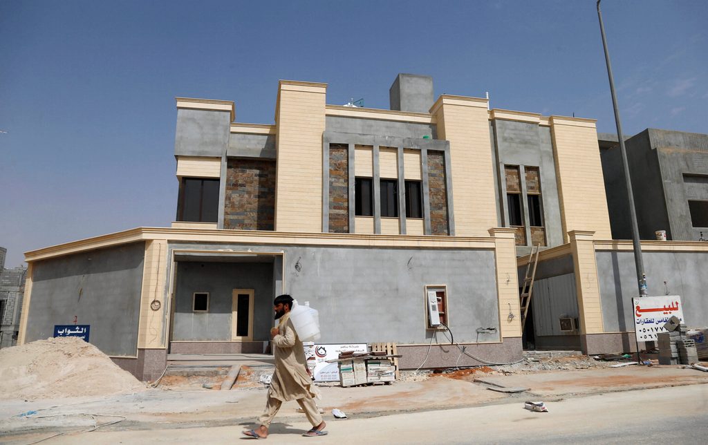 A villa for sale in Riyadh. Prices rose 1.2% compared to last year despite a fall in sales
