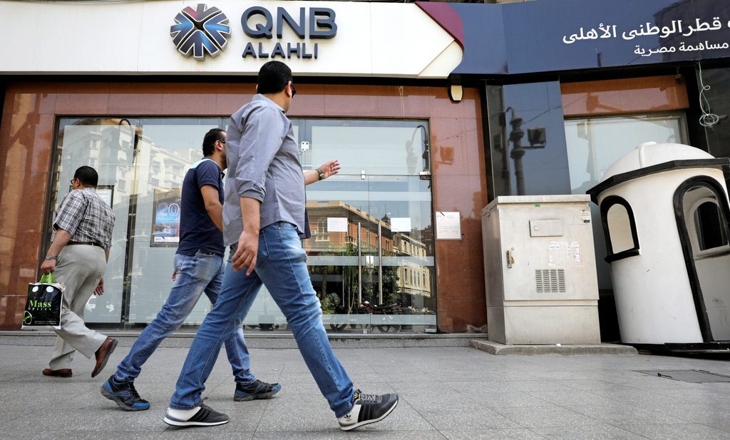QNB Alahli Bank, a branch of Qatar National Bank from the GCC, in Cairo.
