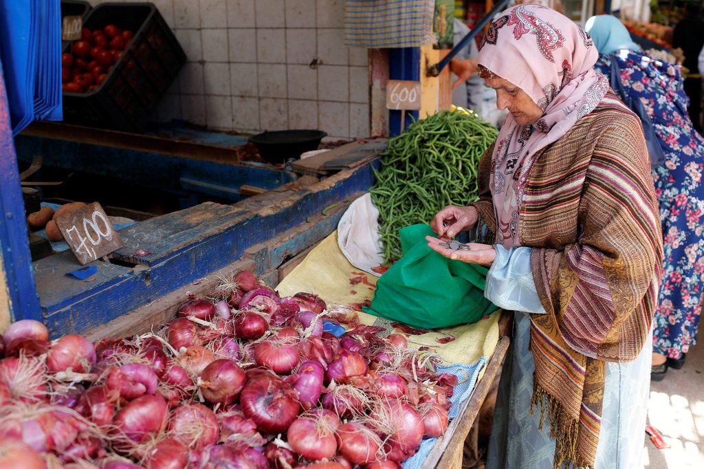 A vegetable market in Casablanca. The jobless rate among Moroccan women is almost double that of men