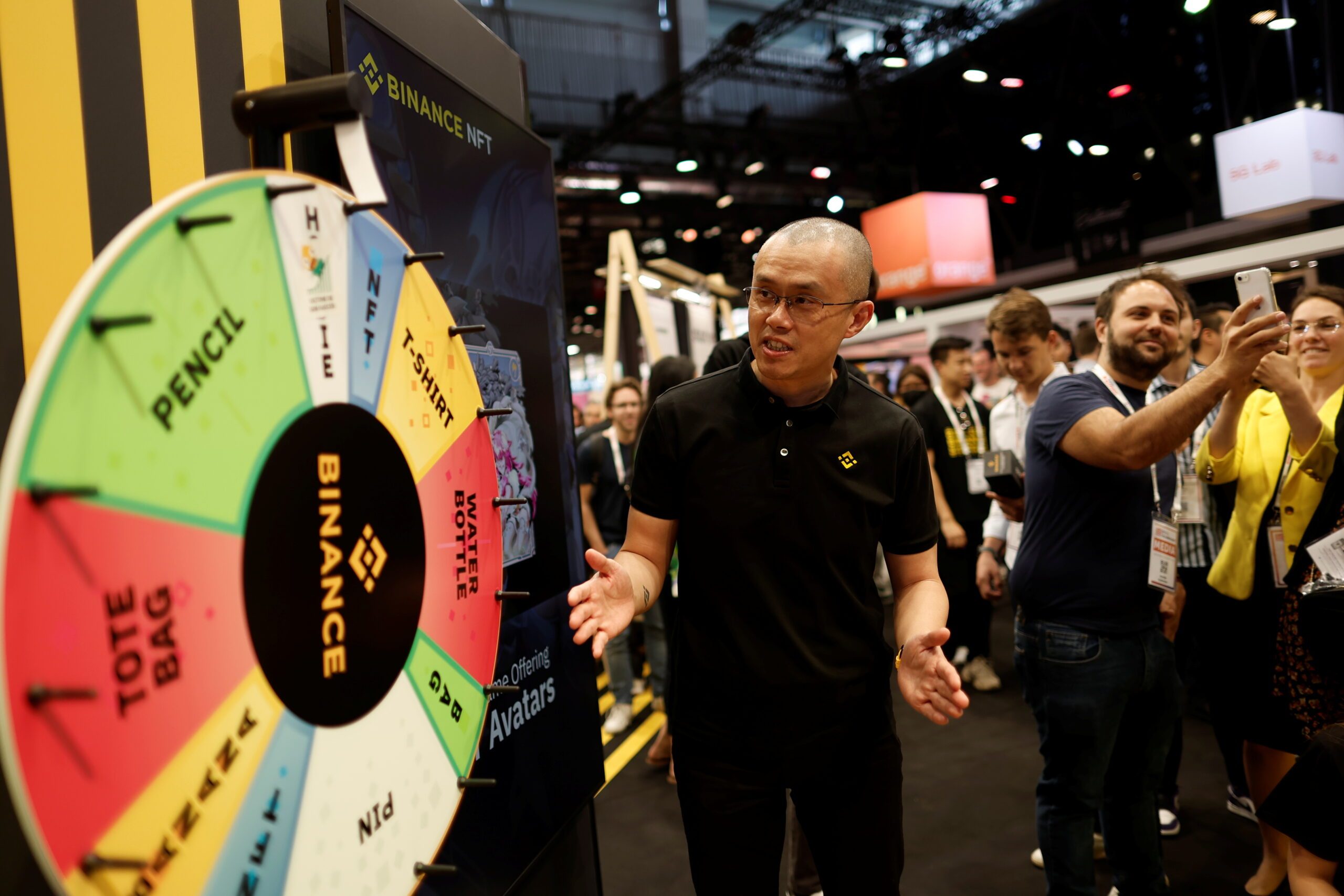 Former Binance CEO Zhao Changpeng in Paris last year. He will pay $50m as part of a $4.3bn settlement following a US money-laundering investigation into the cryptocurrency platform