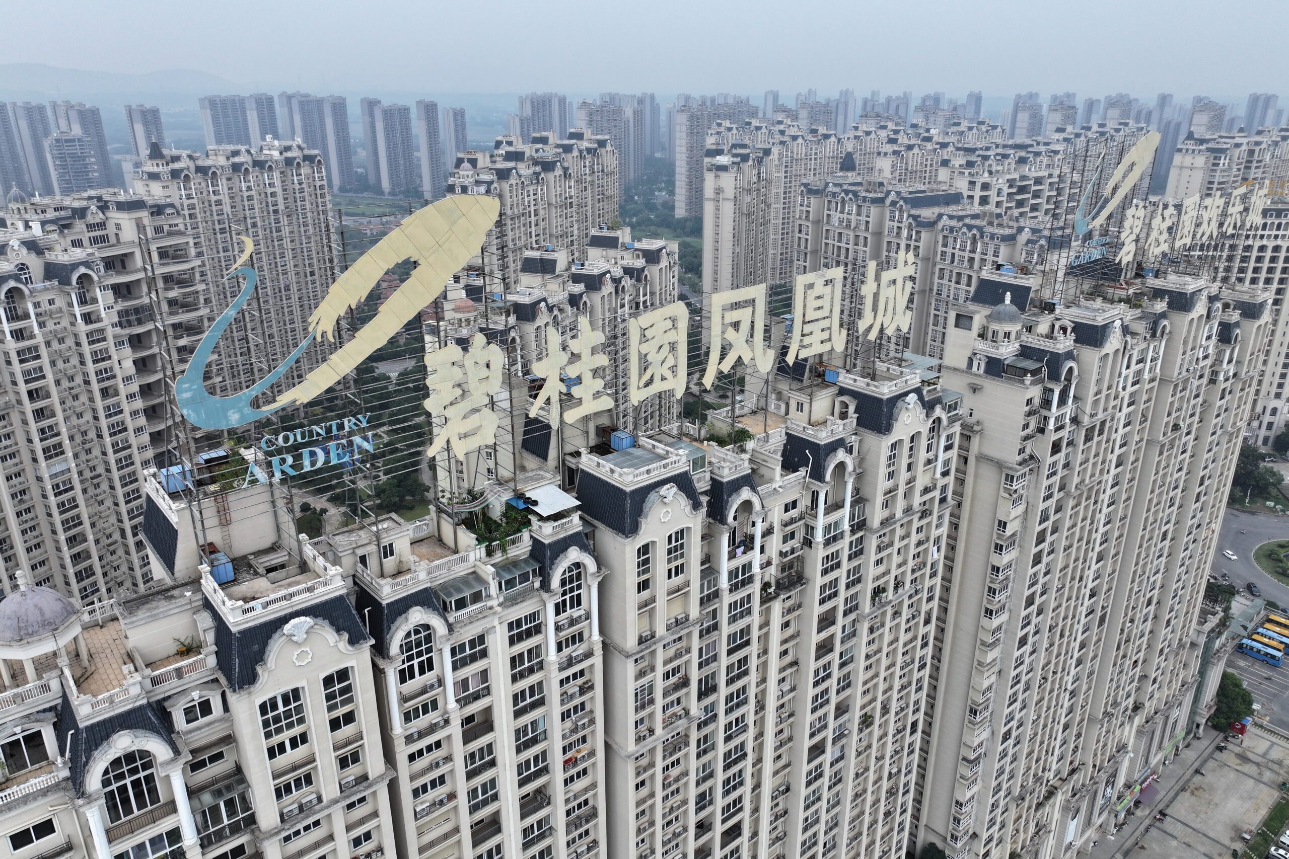 A housing project built by troubled property giant Country Garden in Zhenjiang. A strong GCC economy should not be affected by a slowdown in China