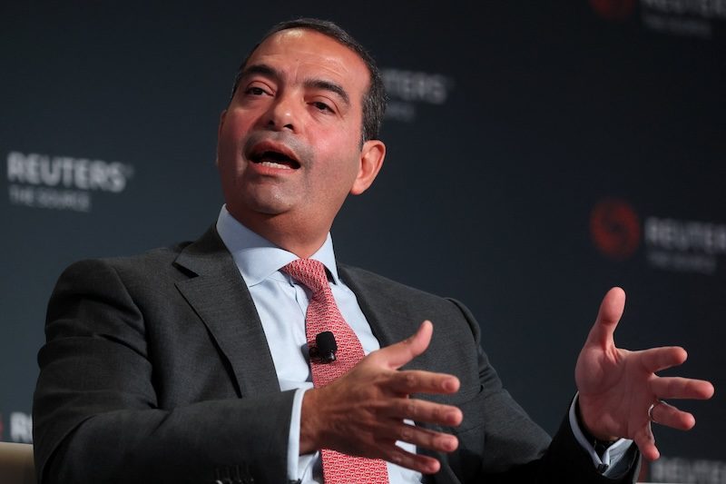 Ayman Soliman, CEO for the Sovereign Fund of Egypt, speaks during the Reuters Next Newsmaker event in New York City on November 9, 2023