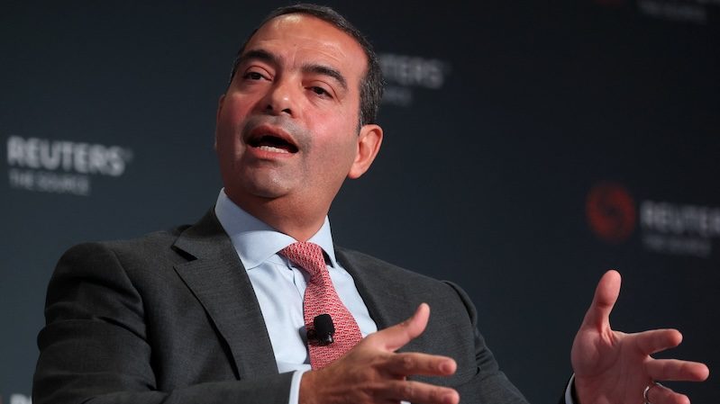 Ayman Soliman, CEO for the Sovereign Fund of Egypt, speaks during the Reuters Next Newsmaker event in New York City on November 9, 2023