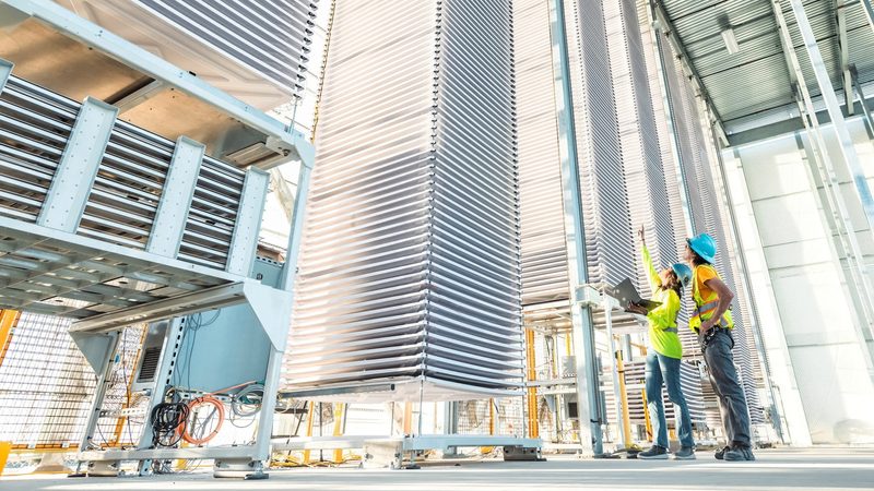 A direct-air capture plant in California. Adnoc is working on DAC and other forms of carbon storage in the UAE and abroad