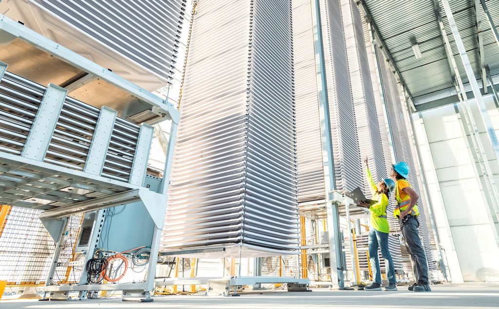 A direct-air capture plant in California. Adnoc is working on DAC and other forms of carbon storage in the UAE and abroad