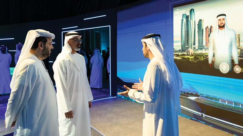 Sheikh Khaled, the crown prince of Abu Dhabi, at the AI71 launch