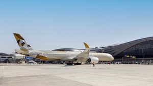 Etihad Airways, the UAE’s national airline, operated the first commercial flight from Abu Dhabi's new terminal to New Delhi