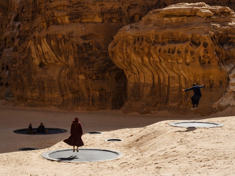 A 2020 art installation by Manal AlDowayan at Desert X AlUla entitled Now You See Me, Now You Don't