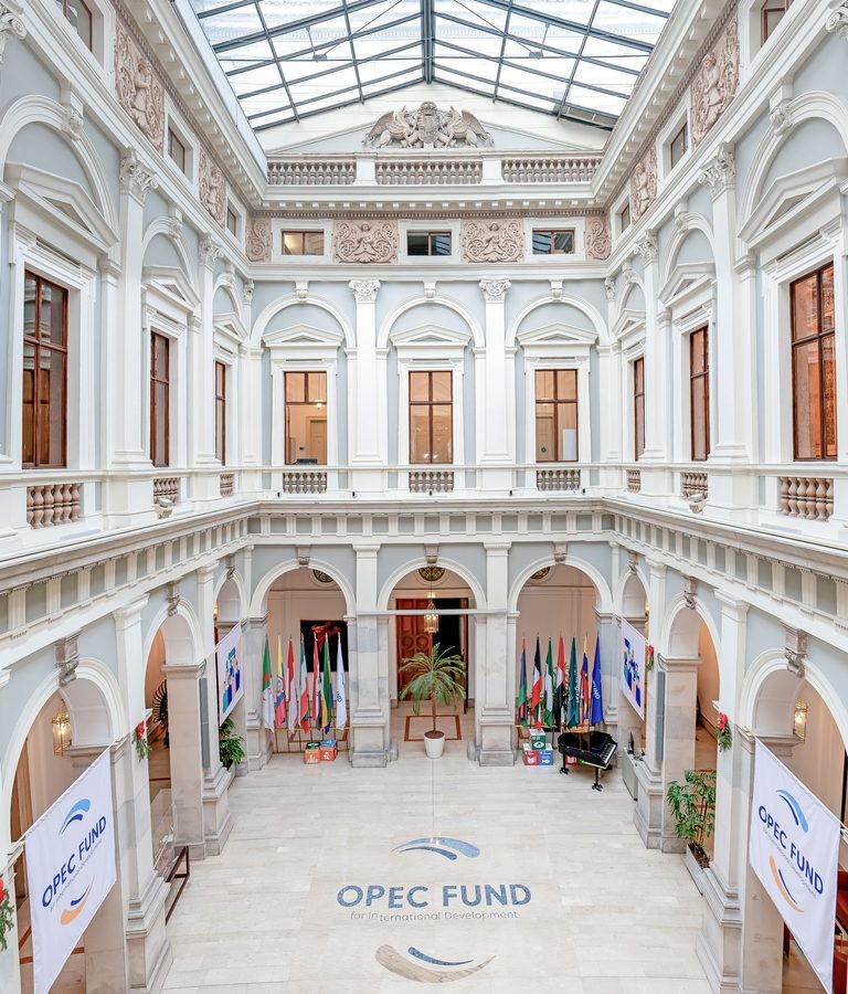 Musab Alomar and the Opec Fund headquarters in Vienna