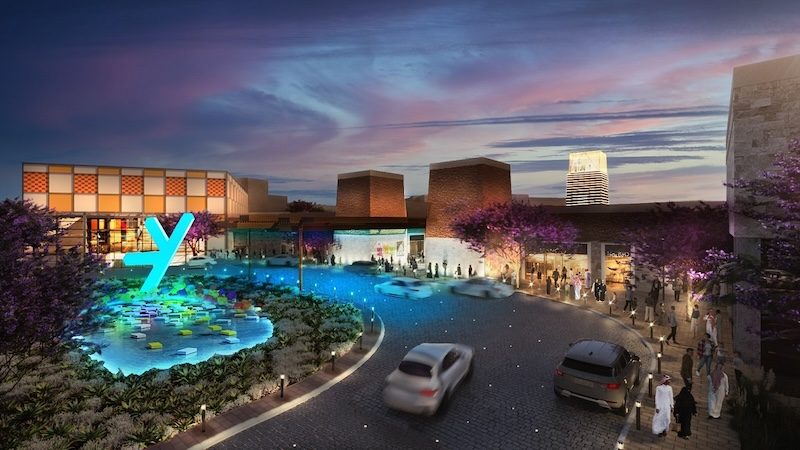 An artist rendering of Seven's planned entertainment centre in Aseer
