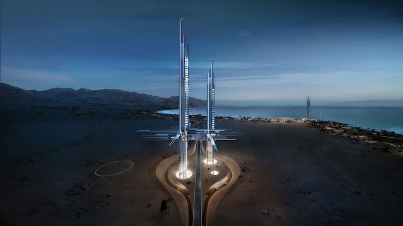 The Neom project's Epicon resort will feature two 'striking' towers rising to 225 meters and 275 meters high