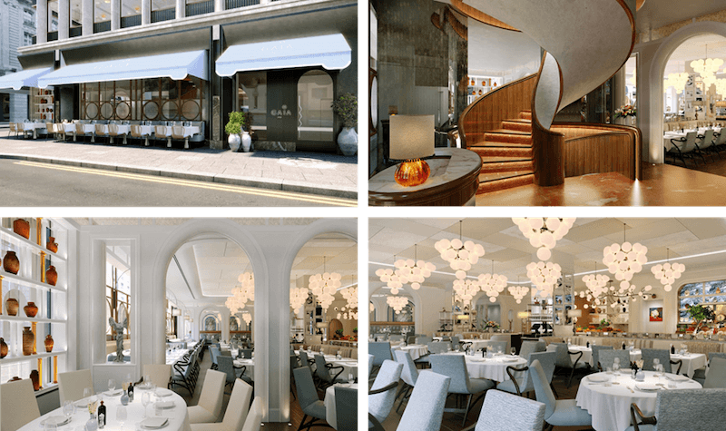 Gaia London, Mayfair. The restaurant will open on December 10
