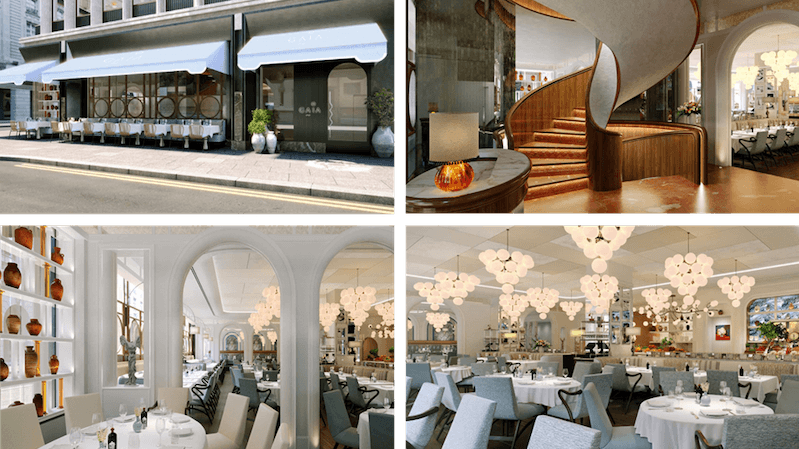 Gaia London, Mayfair. The restaurant will open on December 10