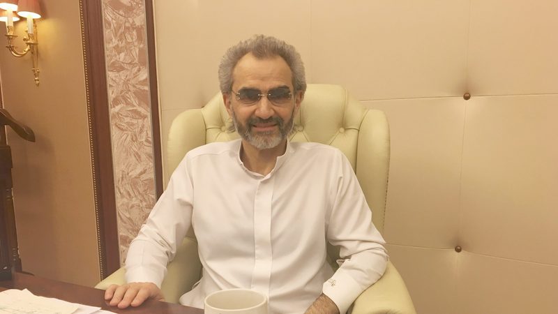 Saudi Arabian billionaire Prince Alwaleed bin Talal