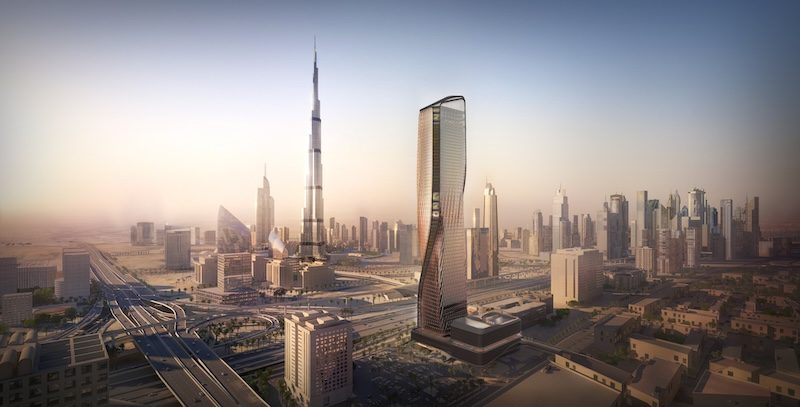 Wasl Tower in Dubai will be one of the world’s tallest buildings to use ceramic fins to achieve energy efficiency