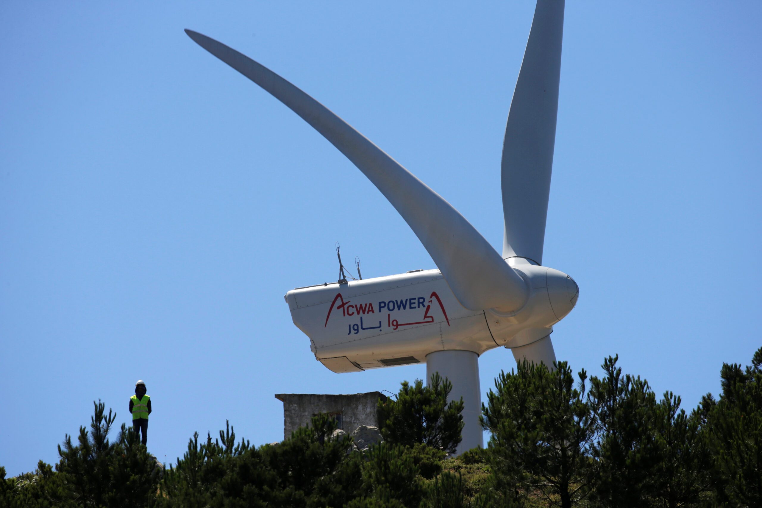 An Acwa Power wind turbine in Morocco. The company says not enough developers are in Africa