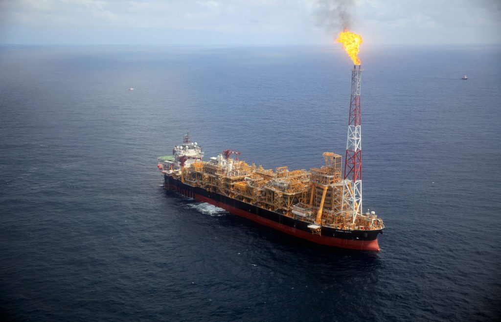 The Kaombo Norte floating oil platform in Angola.
