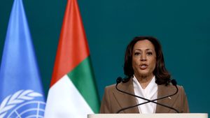 US vice president Kamala Harris announced a further pledge to help combat climate change