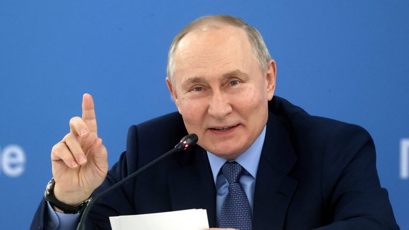 Russian president Vladimir Putin. Russia's trade with the UAE has increased by 63% in 2023 compared with last year