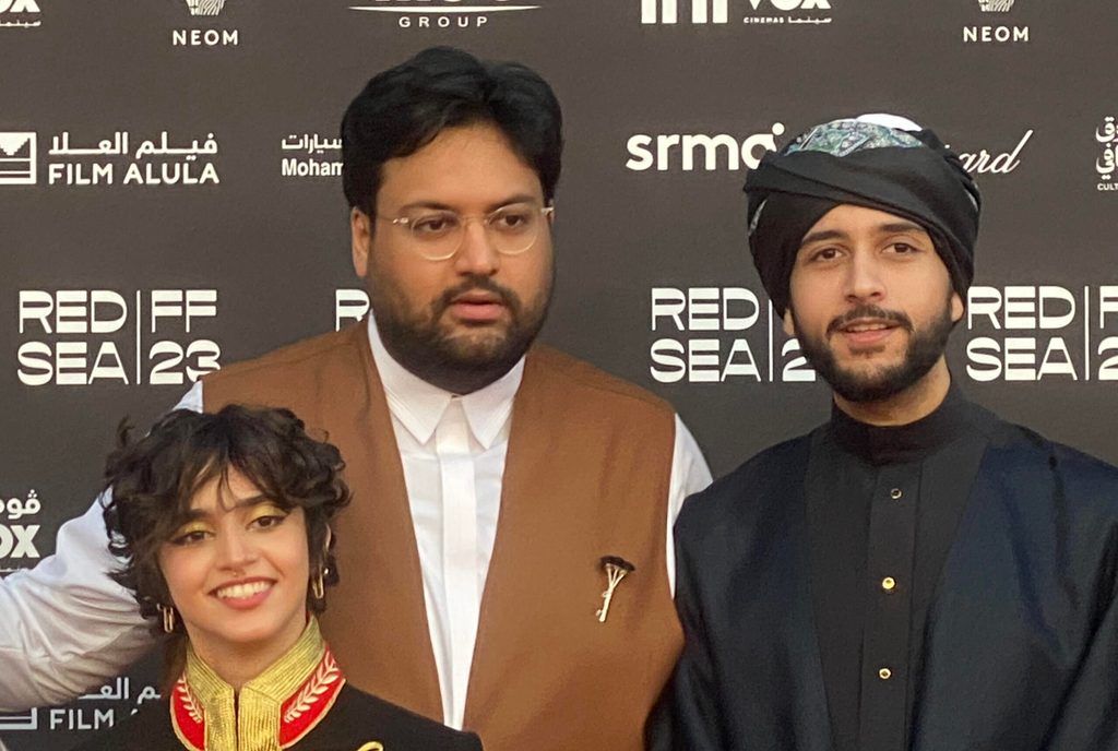 Faris Godus (right) with brother Sohayb and actress Najm, the stars of his film Fever Dream