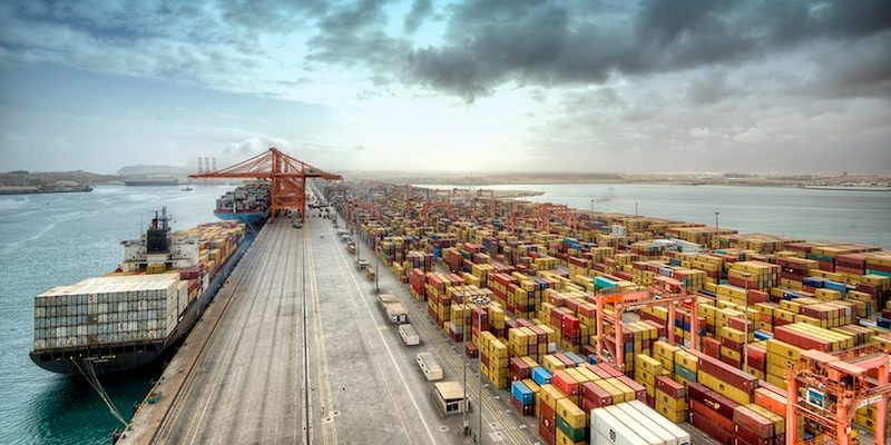 containers dockside Oman