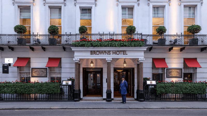 Brown's Hotel in London. Rocco Forte is expecting a 'lot more business' from the Middle East after the investment by PIF