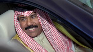 Emir Sheikh Nawaf al-Ahmad al-Sabah pictured in 2006. Crown Prince Sheikh Meshal al-Ahmad al-Sabah has succeeded him as Kuwait's leader