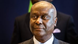 Jean Baptiste Ondaye, minister of economy and finance of the Republic of Congo, signed a joint statement with his UAE counterpart