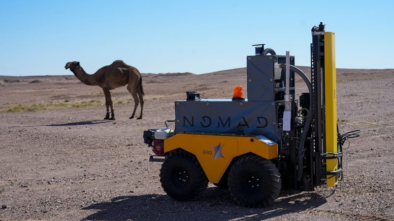 The Nomad mining robot is based on Mars Rover technology but is exploring Saudi Arabia's mineral potential