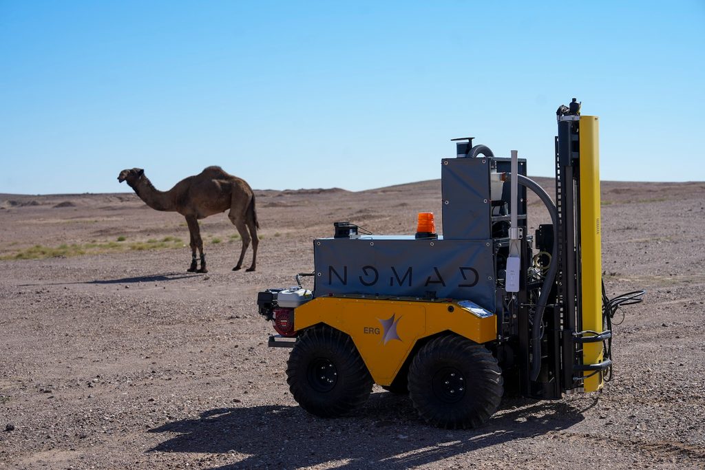 The Nomad mining robot is based on Mars Rover technology but is exploring Saudi Arabia's mineral potential