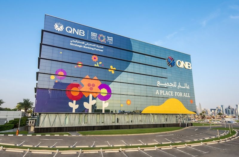 QNB Group headquarters in Doha. The bank's board of directors proposed a dividend of QR0.65 per share for 2023