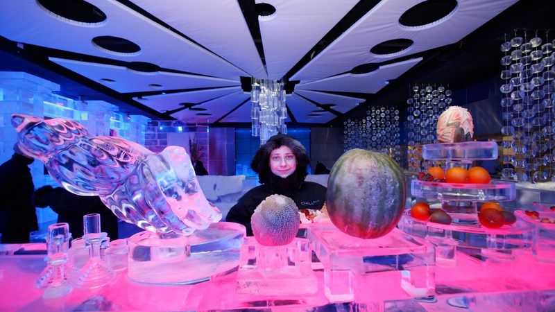 Russians in Dubai young woman in shop