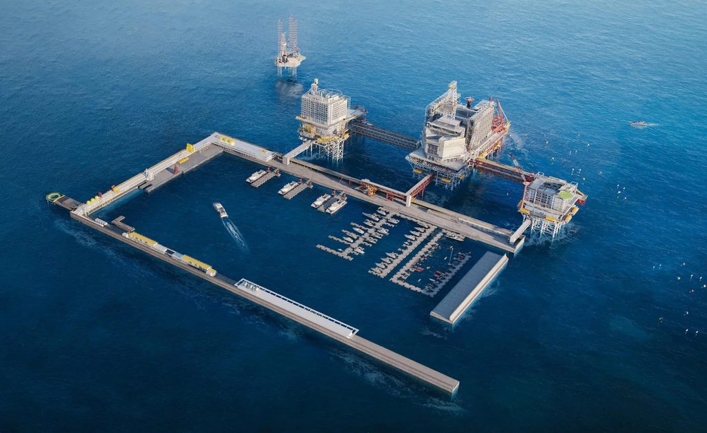 The Rig will cover a gross floor area of more than 300,000 sq m, near Al Juraid Island and Berri oil field
