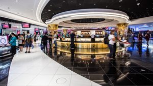 Duty free shopping at Dubai Airport. Perfume accounted for 17% of sales