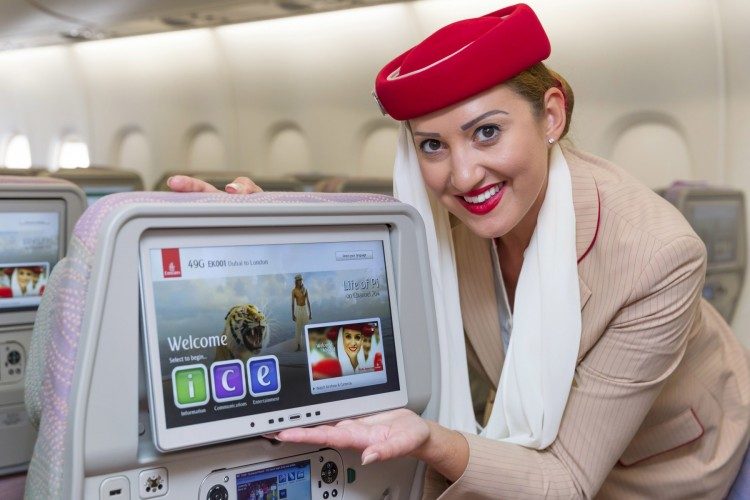 An Emirates cabin crew member. Airlines may need to increase pay and perks if they want to keep their staff smiling
