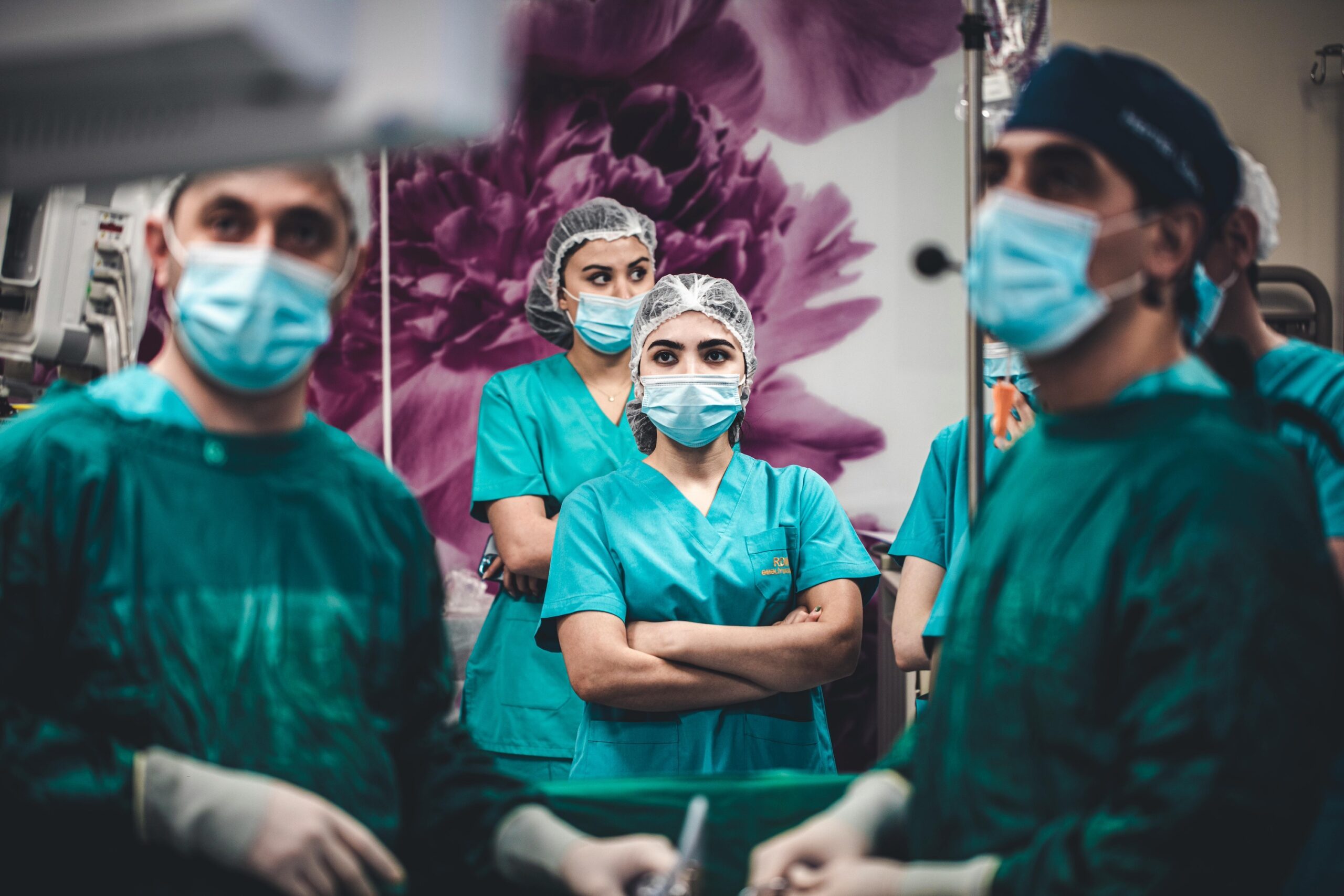 Medics monitor a hospital patient. Almost 33,000 surgeries and procedures were performed at the Cleveland Clinic Abu Dhabi in 2023