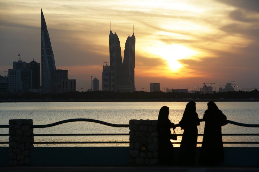 A view of the financial district in Bahrain's capital Manama. The kingdom's real estate remains more affordable than other Gulf states