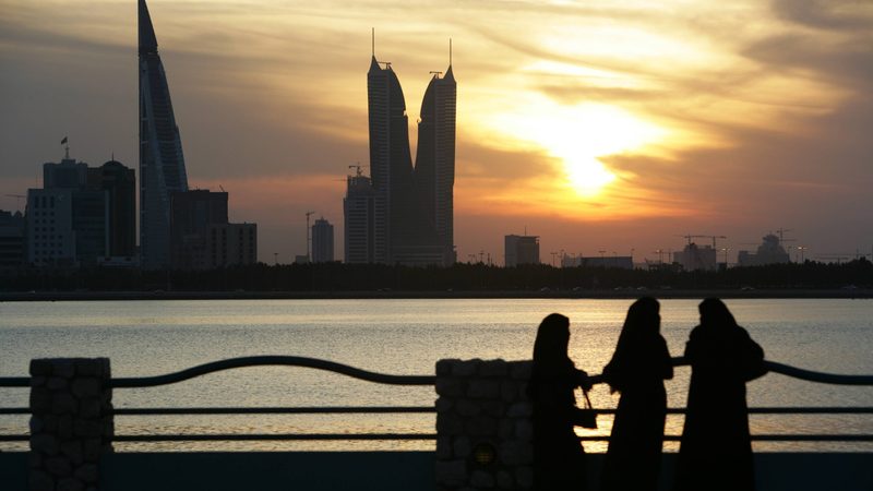 A view of the financial district in Bahrain's capital Manama. The kingdom's real estate remains more affordable than other Gulf states