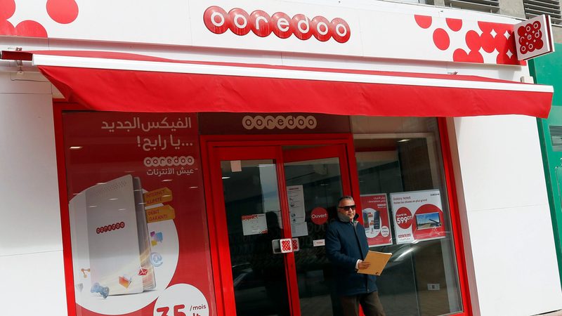 An Ooredoo shop in Tunis. Tunisia is one of the countries where the company intends to improve connectivity