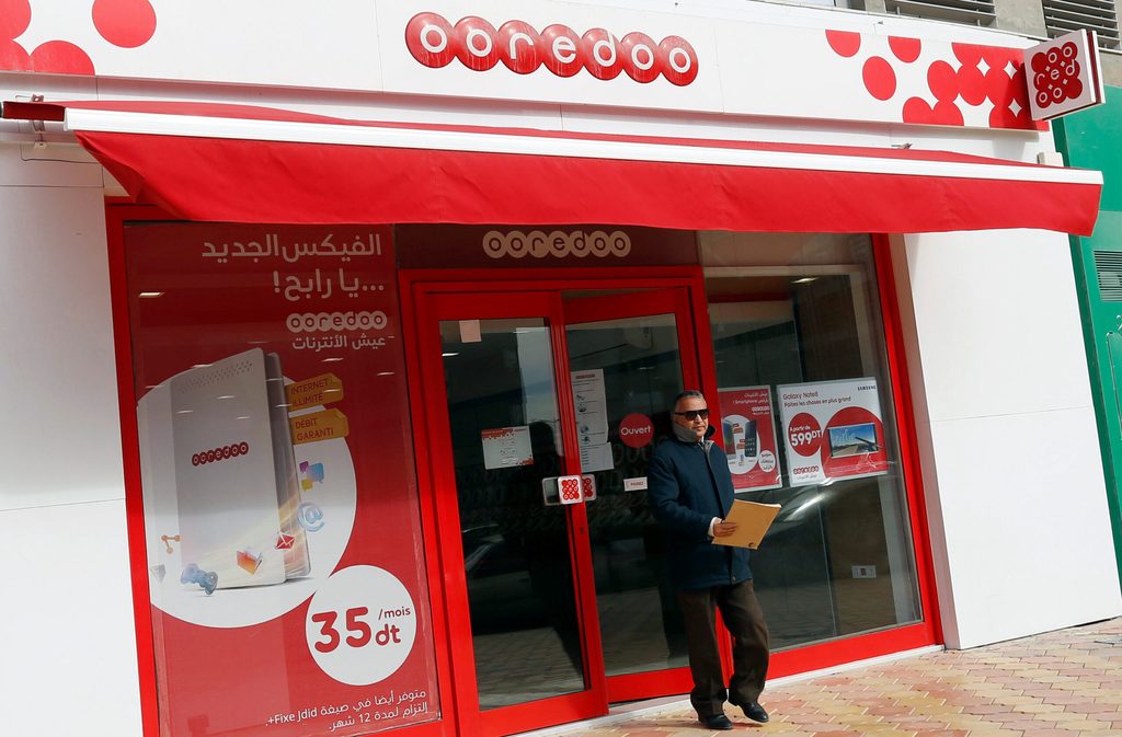 An Ooredoo shop in Tunis. Tunisia is one of the countries where the company intends to improve connectivity