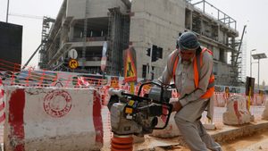 A worker on a construction site in Riyadh. Foreign companies with offices in Saudi Arabia have adapted to supply chain disruptions
