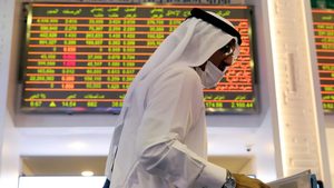 An investor in the Dubai Financial Market. 'Whether you’ve $10,000 or $1 billion to invest, you should have the same opportunities,' said Sarwa's CEO