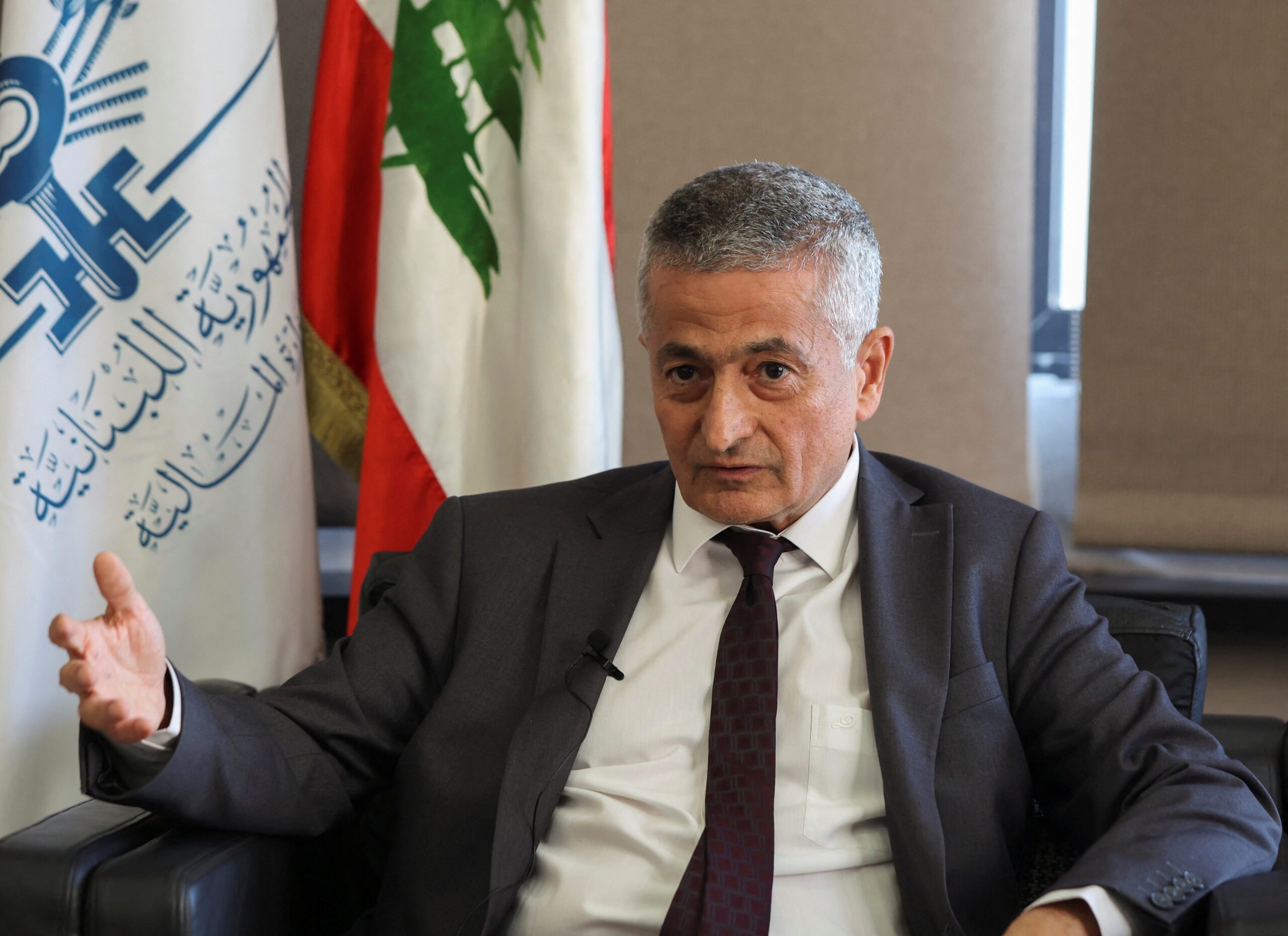 Lebanese Finance Minister Youssef Khalil. The IMF said the new exchange rate policy underscored the need to 'restructure the banking sector to restart growth'