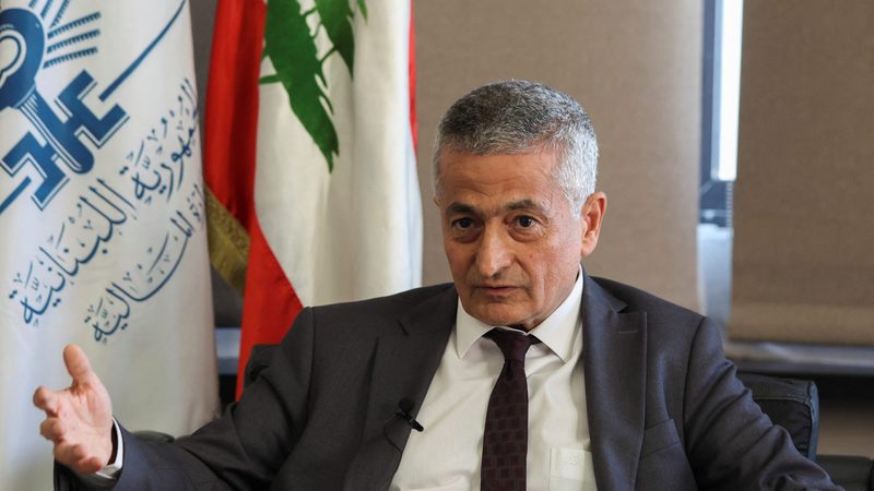 Lebanese Finance Minister Youssef Khalil. The IMF said the new exchange rate policy underscored the need to 'restructure the banking sector to restart growth'