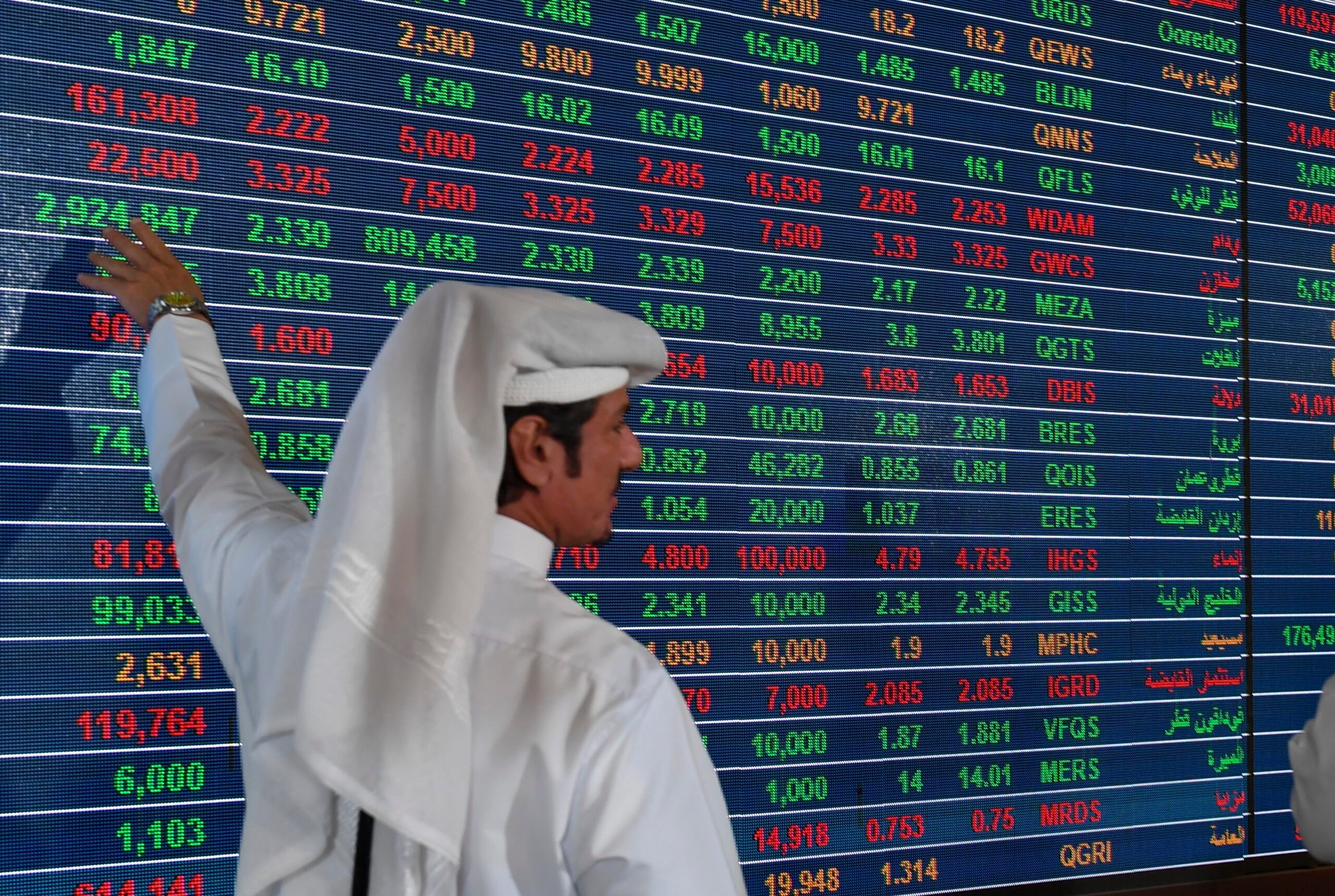 A listing ceremony at Qatar Stock Exchange. 'You need more than [IPOs] to improve stock exchange liquidity,' said one market observer