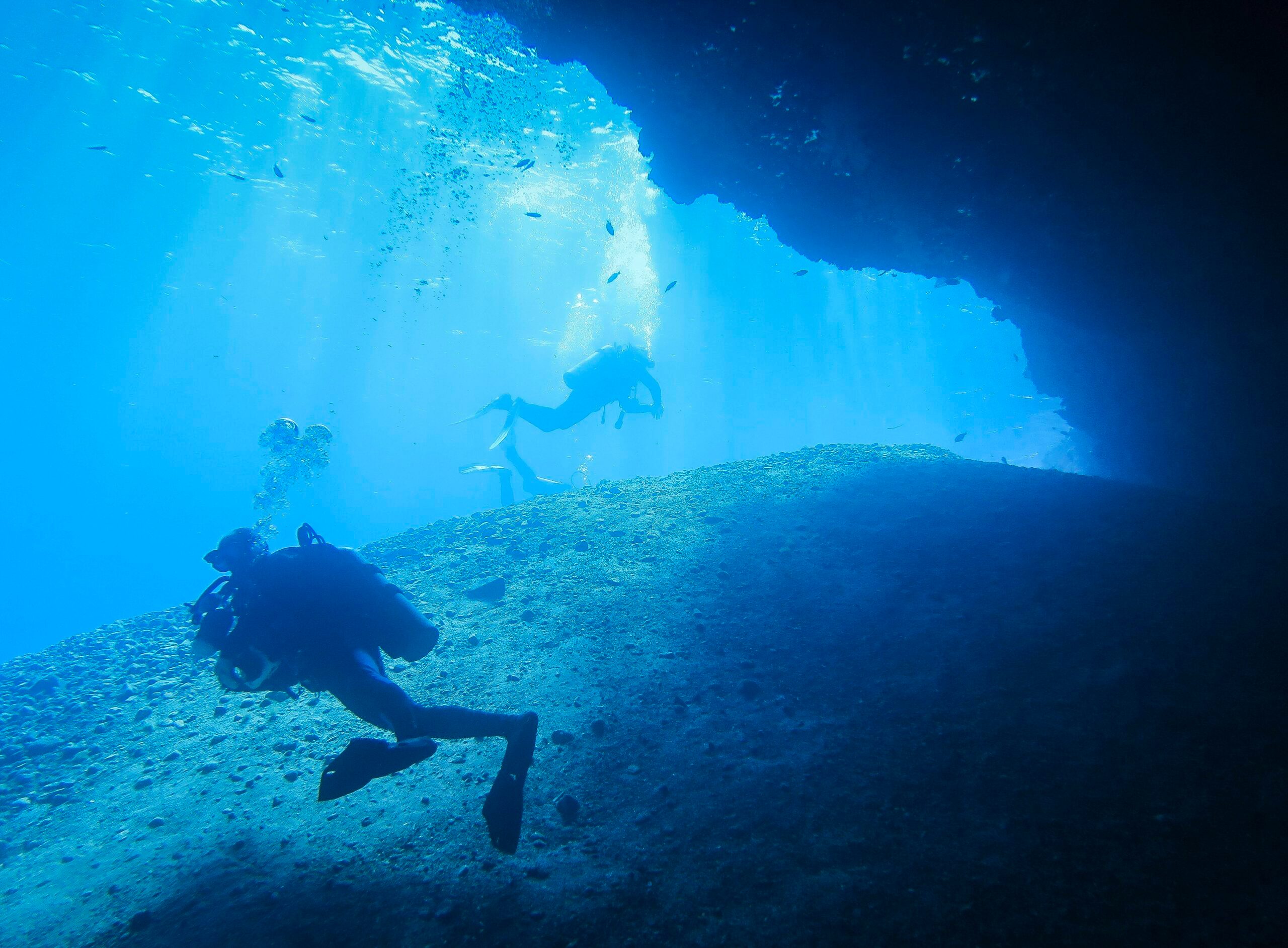 Divers in the Gulf of Aqaba. Neom says Xaynor members will be able to enjoy the 'beautiful, unspoiled coastline'