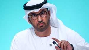 Cop28 president Sultan Al Jaber said 'polarisation and pointing fingers' would not help to maintain the momentum gained at the 2023 event