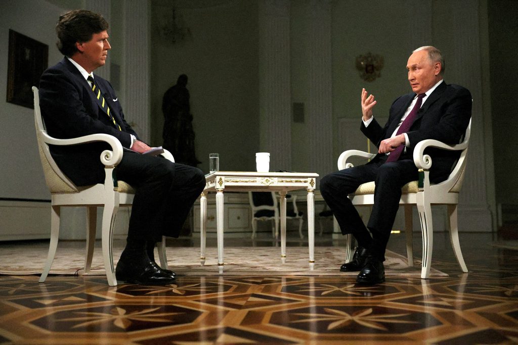 How not to conduct an interview: Tucker Carlson lets Vladimir Putin talk, and talk, and talk